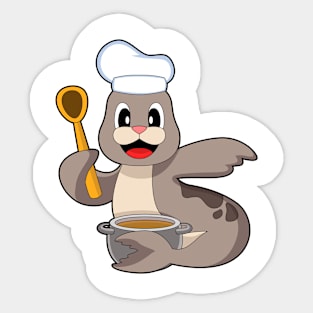 Seal Chef Cooking pot Sticker